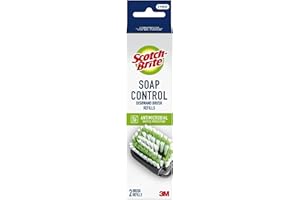 Scotch-Brite Soap Control Dishwand Brush Refills, Non-Scratch Scrub Brush Heads, 2-Pack (2 Total Refills), Durable & Odor-Resistant, Safe for Non-Stick Cookware & More