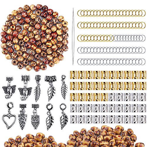Opount 310 pieces dreadlocks beads diy hair braid acces…