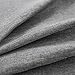 jinchan Linen Textured Curtain 84 Inch Long for Living Room Room Darkening Thermal Insulated Grommet Top Window Drape for Bedroom 52x84 Grey 1 Panel