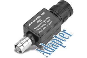 Glomora 50 Ohm BNC Feed Through Terminator Adapter, P57 1 STK, 50KY Device, Q9 Seat, Black, for RF Testing and Signal Measure