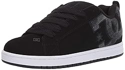 DC Men's Court Graffik SE Skate Shoe, Black