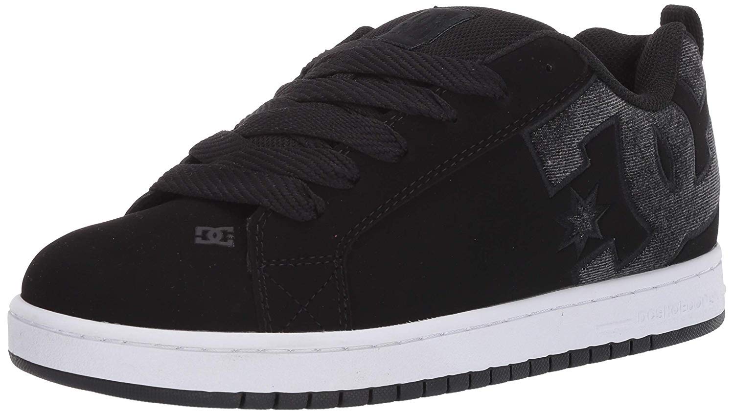 DC Men's Court Graffik SE Skate Shoe, Black