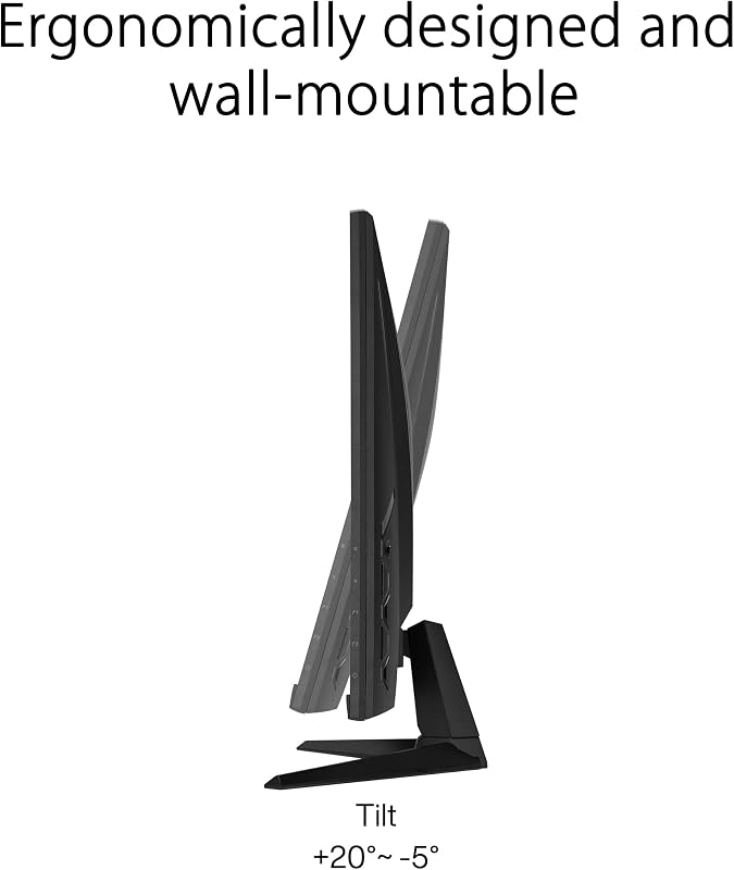 Monitor de jogos asus tuf vg328qa1a 32 "full hd (overclock até 170 hz (165 hz nativo), desfoque de movimento extremamente baixo, freesync premium, 1 ms (mprt), shadow boost)