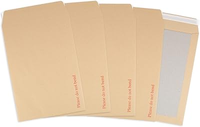 Postmaster A4 C4 Do Not Bend Board Backed Envelopes Peel Seal 50 Pack