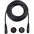 18 Pin Extension Cable Cord for Monitor Display of Backup Camera System Rear Side View Reverse Camera Car Video Extension Wire AV Extension Cable for RV Trailer Camper Truck Bus (5m/16.4ft)