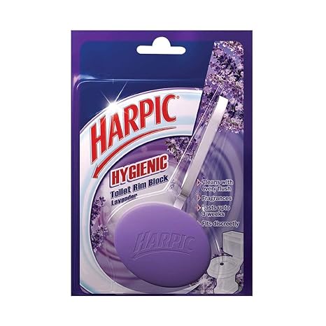 Harpic Toilet Rim Block Hygienic Lavender, 26 g