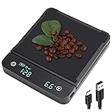 Cewomuc Coffee Scale with Timer, 3kg/0.1g, Food