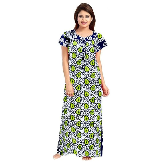 Cotton Maxi Dress, Gown (Multi Color 