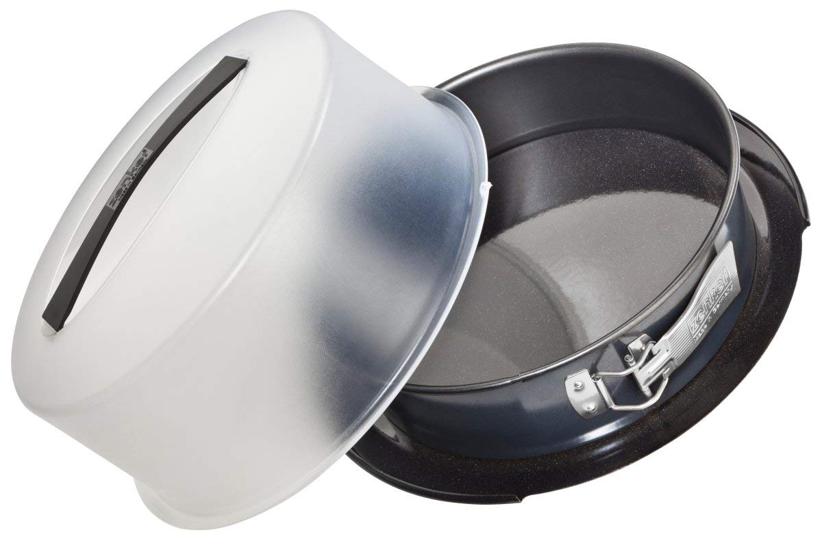 Zenker Springform rectancular Deluxe with flat base Ø28cm in black-metallic, Enamel, 33.5 x 33.5 x 14 cm