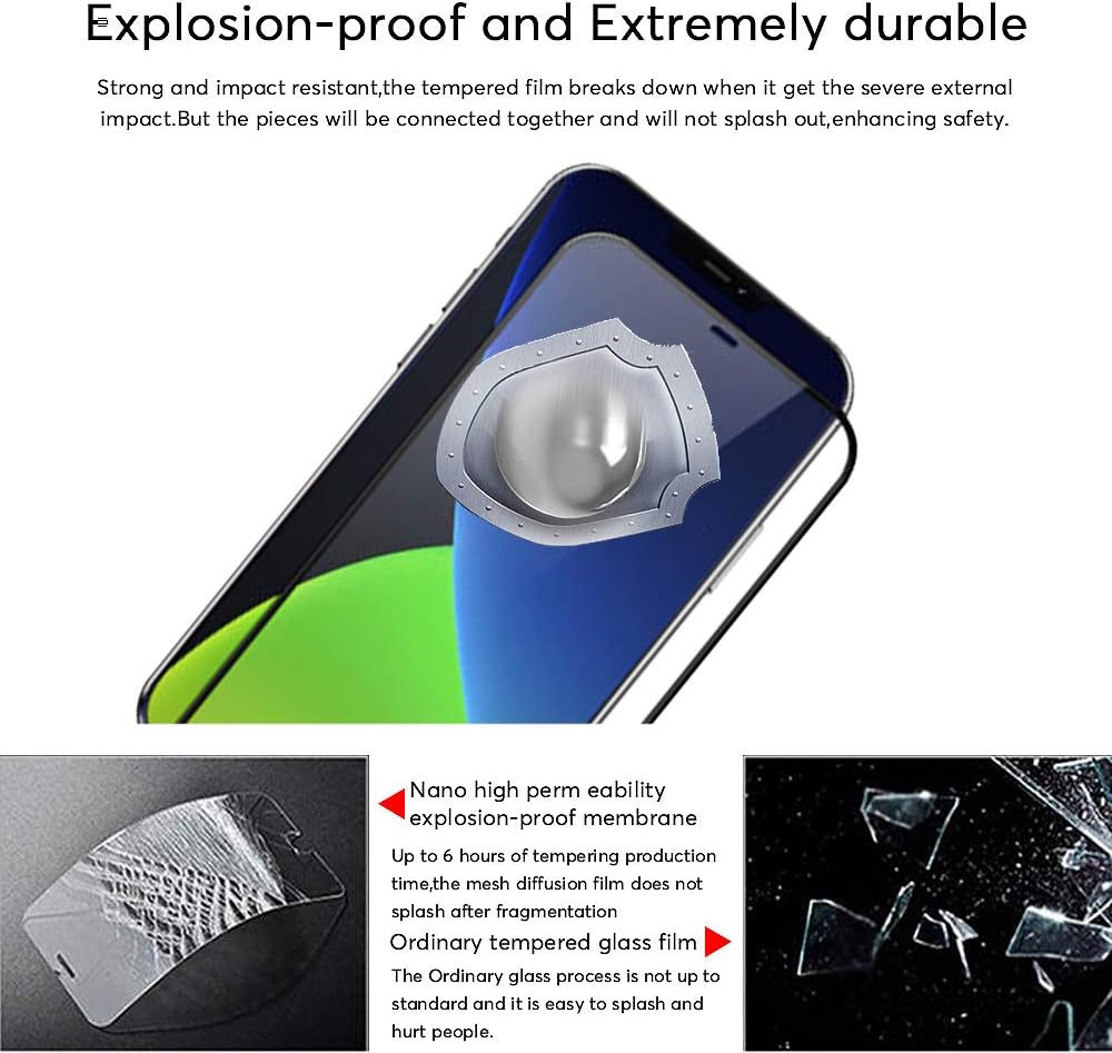 RKVMM Screen Protector For iPhone 12 Pro Max Screen Protector - Image 4