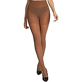HOTBOSS Unbelievable Durability Tights, Rip Resistant Pantyhose, Control Top 40D Semi Sheer Tights for Women, Medias Mujer