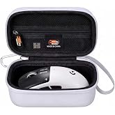 Hard Travel Case Compatible with Logitech G PRO X2 SUPERSTRIKE Wireless Gaming Mouse, Portable Travel EVA Carrying Case Mouse Storage Box with Hand Strap &amp; Carabiner Clip (Case Only)