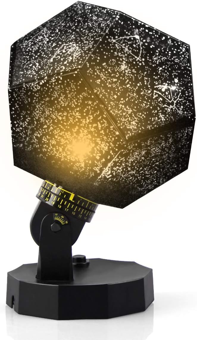Sunnec DIY Science Sky Projection Night Light Projector Lamp, Phantom Star Projector Night Lamp with 12 Romantic Constellation for Birthday, Party, Children's Day, Christmas, Anniversary