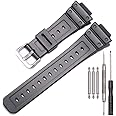 MCXGL 16mm Unisex Resin Strap Compatible with Casio DW5600E GW-M5610 DW5900 DW6900 GW-6900 DW-6600 Outdoor sports Rubber Watchband