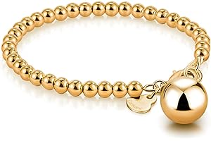 Women 925 Sterling Silver Bracelet Minimalist 4-10MM 5-9 inches Round Bead Chain Girls/Men Solid Silver Bracelet Charm Jewelr