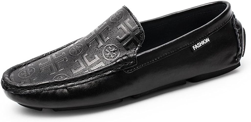 Amazon イノヤ 革靴 スリッポン 本革 メンズシューズ ローファー デッキシューズ ドライビングシューズ 牛革 モカシン メンズ靴 夏 カジュアルシューズ 大きいサイズ 黒 白 カーキ ローファー スリッポン