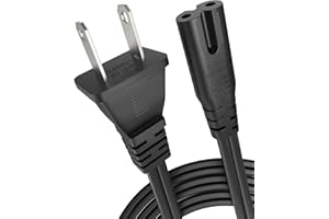 BICMICE AC Power Cord for PS5 PS4 PS3 PlayStation 4 Slim,Xbox One S/X,TV Power Cable for Samsung LG TCL Roku Toshiba LED LCD TV,HP