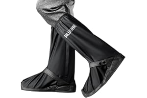 MLUUHK Rain Shoe Covers, Reusable Waterproof Rain Cover for Shoes, Non-Slip PVC Snow Boot Covers for Men and Women