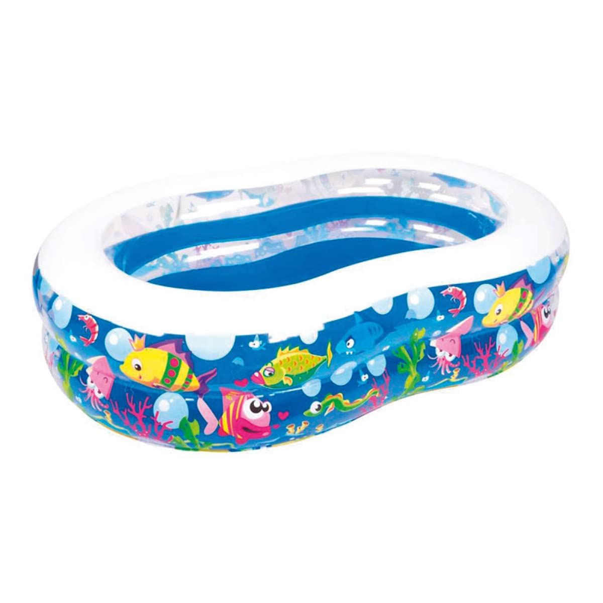 SUN CLUB AVENLI Figure 8 Pool - Large Pool Fun Sea Animals for Children from 6 Years, 175 x 109 cm, Blue, L, JL-211806