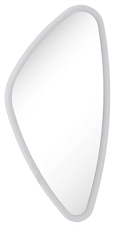 FACKELMANN LED Spiegel Organic Mirrors/Wandspiegel mit umlaufender LED-Beleuchtung/Maße (B x H x T): ca. 40 x 75 x 3 cm/hochw