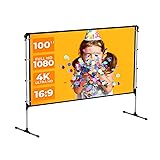 Aurzen Portable Outdoor Projector Screen with