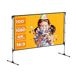 Aurzen Portable Outdoor Projector Screen with