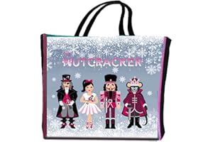 Nutcracker Ballet Gifts Nutcracker Characters Dance Shopping Tote Bag, Reusable, Christmas Holiday Gifts