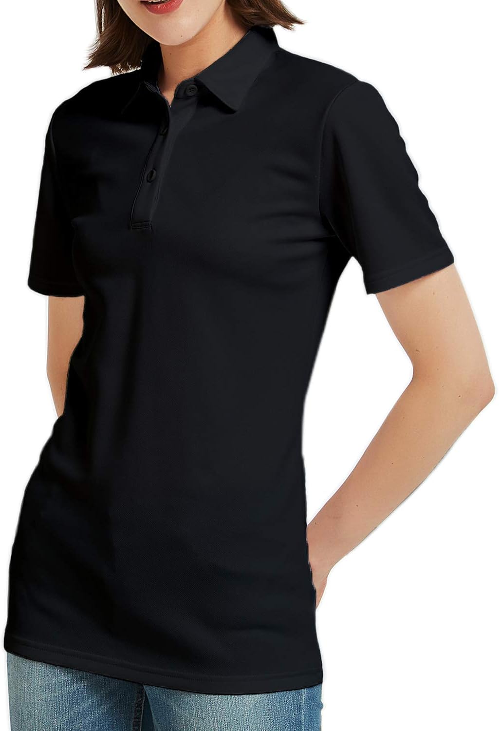 Safort Women Shirt/Polo Shirt, 2 Clothes Length for Regular/Tall, UPF 50+ UV Sun Protection Clothing, Short Sleeve T-Shirt: Clothing