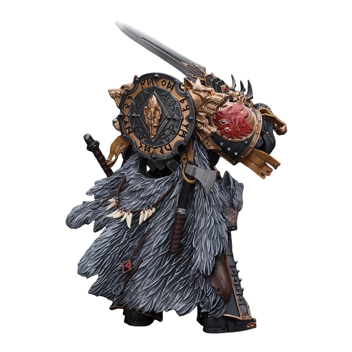 HiPlay JoyToy Warhammer The Horus Heresy Collectible Figure: Space Wolves Leman Russ Primarch of The VIth Legion, 1:18 Scale Action Figures JT6137