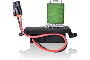 PANNUOSCS HVAC Blower Motor Resistor Compatible with 1999-2006 Chevy Silverado GMC Sierra 1500 2500 3500 Yukon XL Blower Motor Fan Resistor Replaces# 89019089 (ONE Hole Mounting Flange on Each Side)