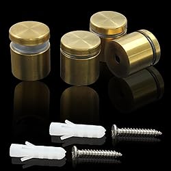 Zorveiio 1" x 1" Sign Standoff Screws 12 Pcs Wall