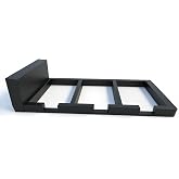Crypto Miner Frame for 3 Units, Compact Mining Rig Holder with Improved Airflow Cooling, Stable Desktop Stand for Home Bitcoin Mining Setup