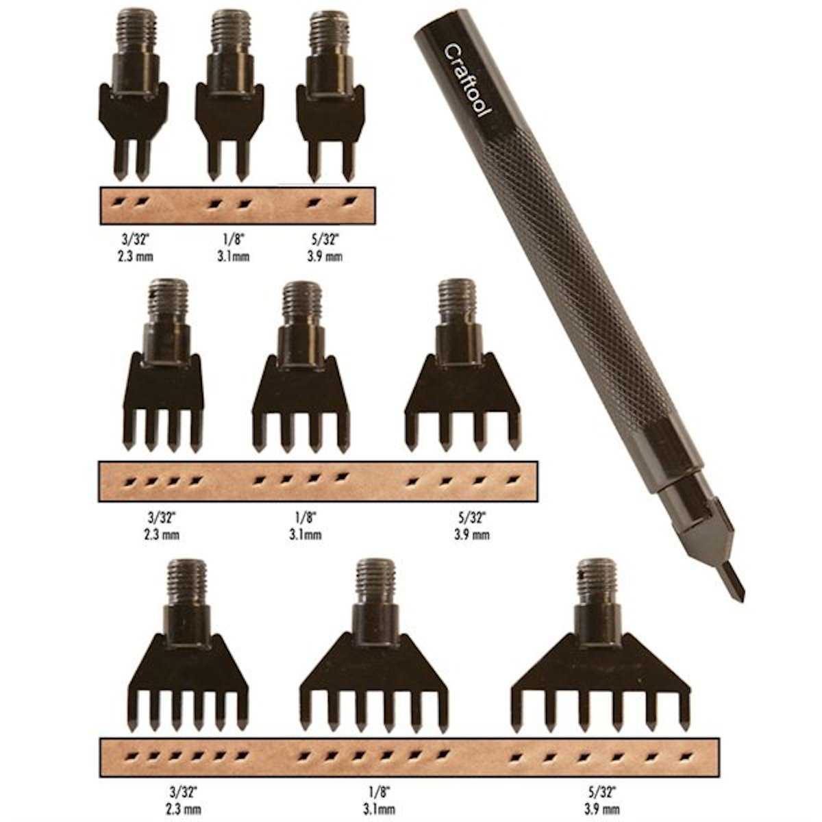 Tandy Leather Diamond Hole Chisel Set 300900 Buy Online in United