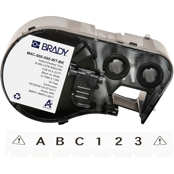 Amazon.com: Brady Authentic (M4-91-427) Self-Laminating Vinyl Wrap 