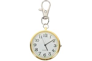 iplusmile Clip On Pocket Watch - Digital Nursing Watch for Women - Unisex Portable Unisex Keychain Watches for Nurses Doctors Students
