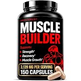 UNALTERED 6-in-1 Anabolic Muscle Builder for Men - Growth, Size, Strength - Natural Muscle Building Supplement &amp; Energy Booster - Tribulus Terrestris, Ginseng, Vitamin D3, Ashwagandha - 150 Capsules