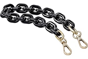 YICHAIN Cute Acrylic Purse Strap Bag Chain Handle Replacement Handbag Crossbody Shoulder Strap Accessory