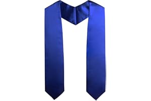 OSBO GradSeason Unisex Adult Plain Graduation Stole for Academic Commencements, 60'' long