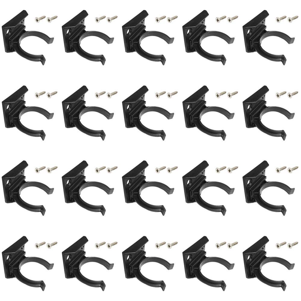 x20 Kitchen Kick Board Plinth Clips & Bracket Fits 30-31mm Diameter + 40 Screws