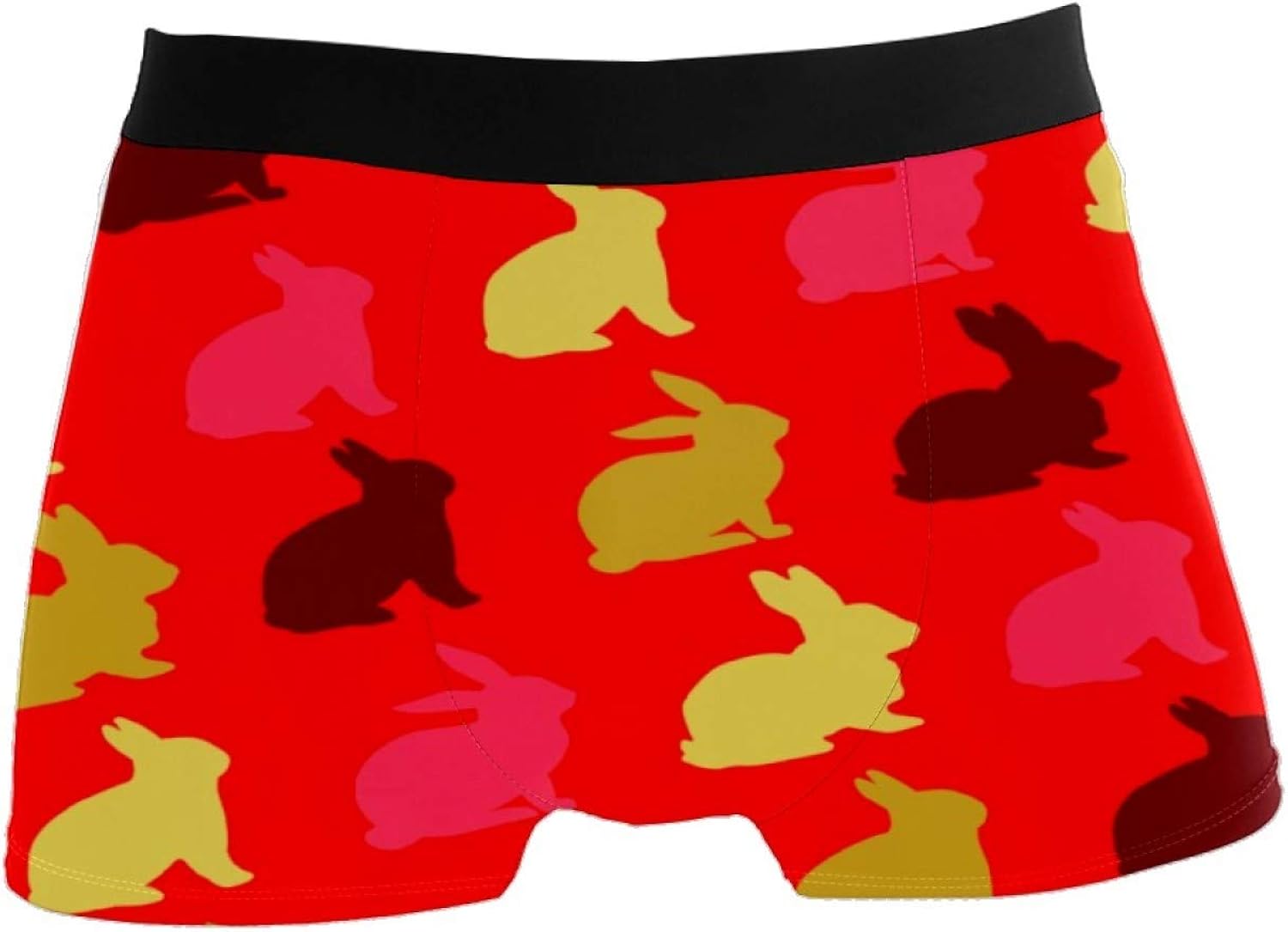 Hare Easter Animals Boxer Briefs Mens Sport Underwear Polyester Ultra