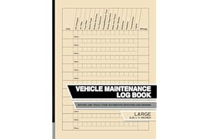 Vehicle Maintenance Log Book: Record and Track Your Automotive Servicing and Repairs | Large