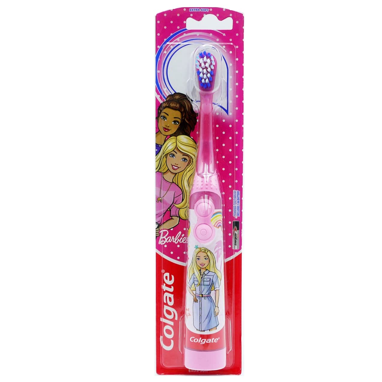 Colgate Kids Barbie Extra Soft Battery Toothbrush, 3+ Years