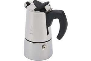 Bialetti - Musa, Stovetop Coffee Maker, Suitable for all Types of Hobs, Stainless Steel, 4 Cups (5.07 oz.), Silver