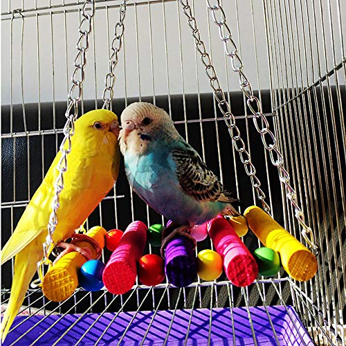 image for PIVBY Rope Step Ladder Bridge Bird Toy Cage Hammock Swing Toys for Par