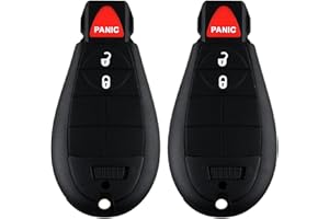 TG Auto Keyless Key Fob Remote Control Replacement for 2013-2019 Dodge Ram 1500 Classic GQ4-53T 433MHz 3 Buttons(2 Pack)