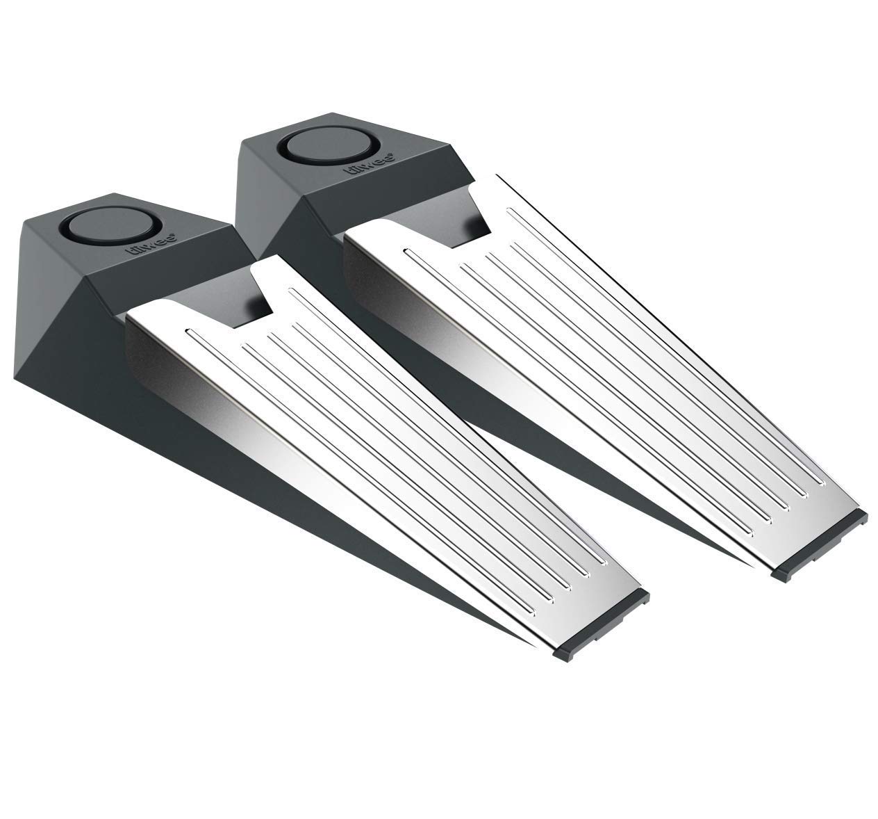 tiiwee Portable Door Stopper Wedge Alarm Including Batteries - Set of 2