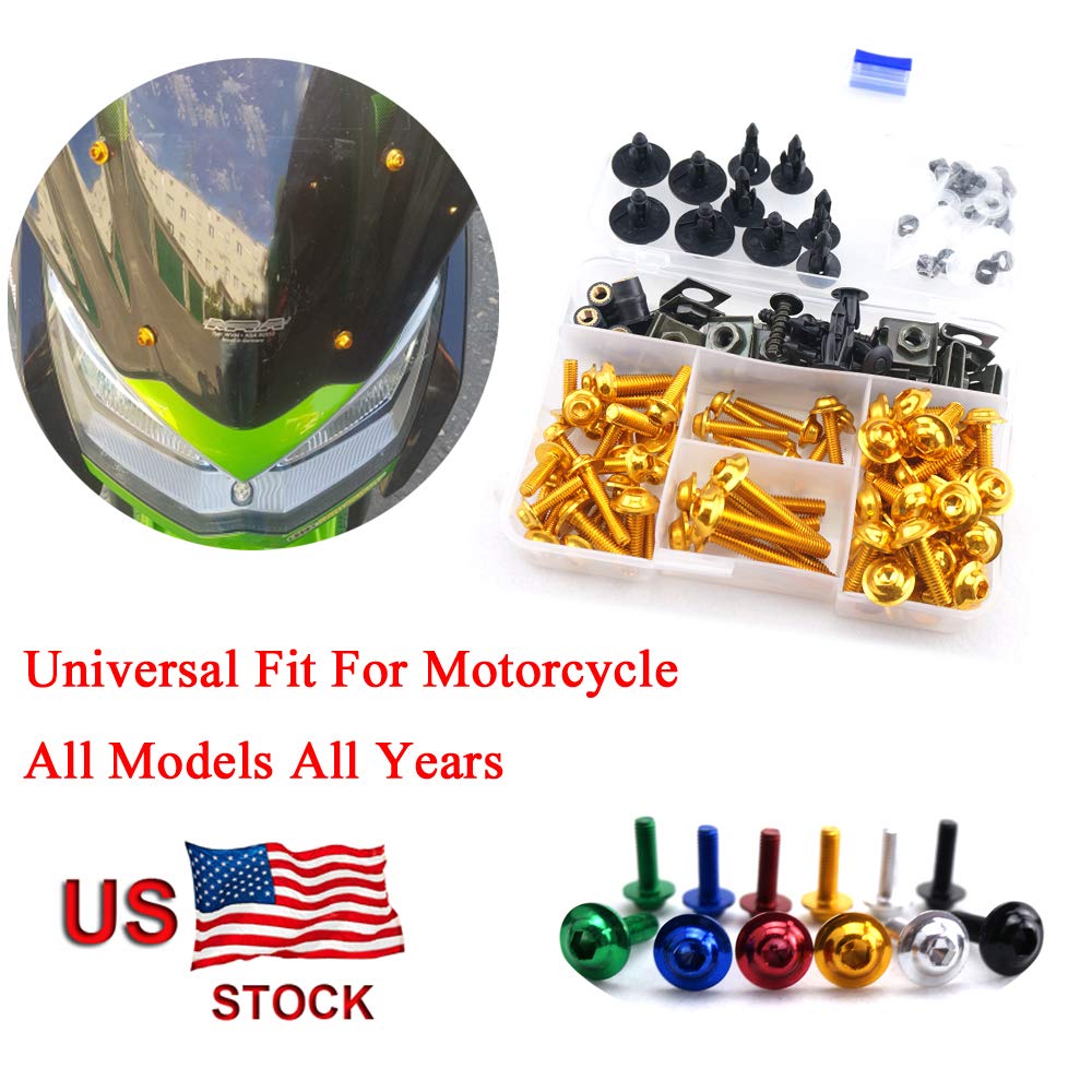 For Kawasaki NINJA EX500 EX 500 500R 500 R 1987-1993 CNC Fairing Bolt Kit Bodywork Screws M5 M6
