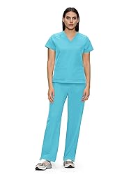 floralhue Scrubs for Women, V-Neck Scrubs Top