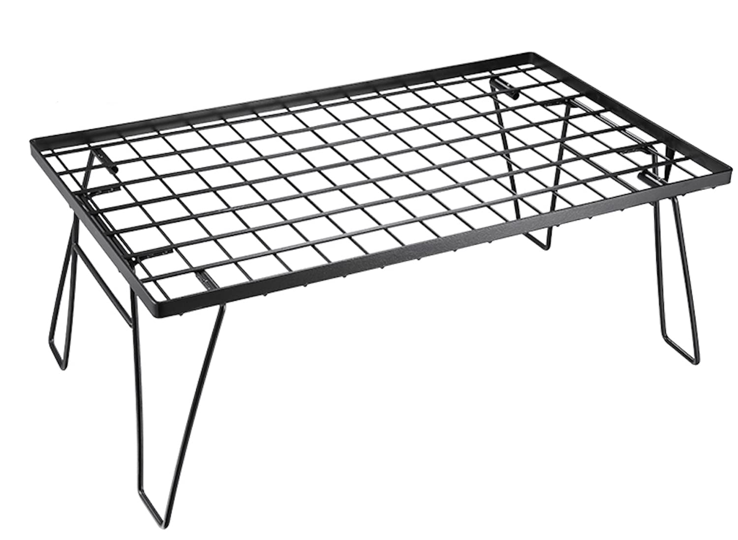 キャンピングムーン(CAMPING MOON) フィールドラック キャンプ ラック 折り畳みラック ブラック メッシュテーブル T-230商品画像