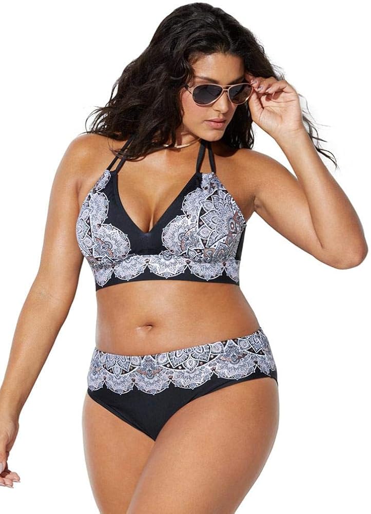 purple triangle bikini